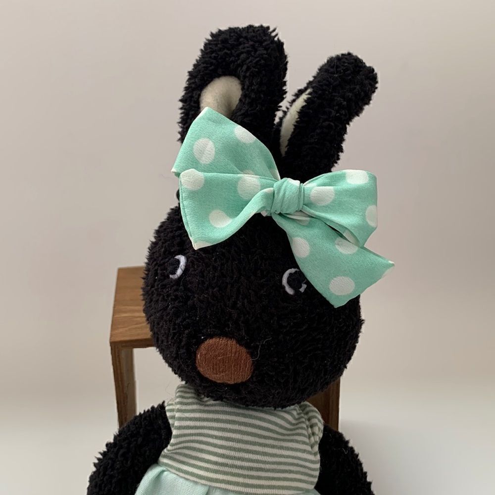 👗Mint white Polka Dot Hair Band